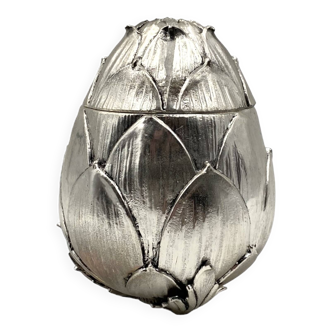 Mauro Manetti, silverplate artichoke ice bucket, 1970s Italy