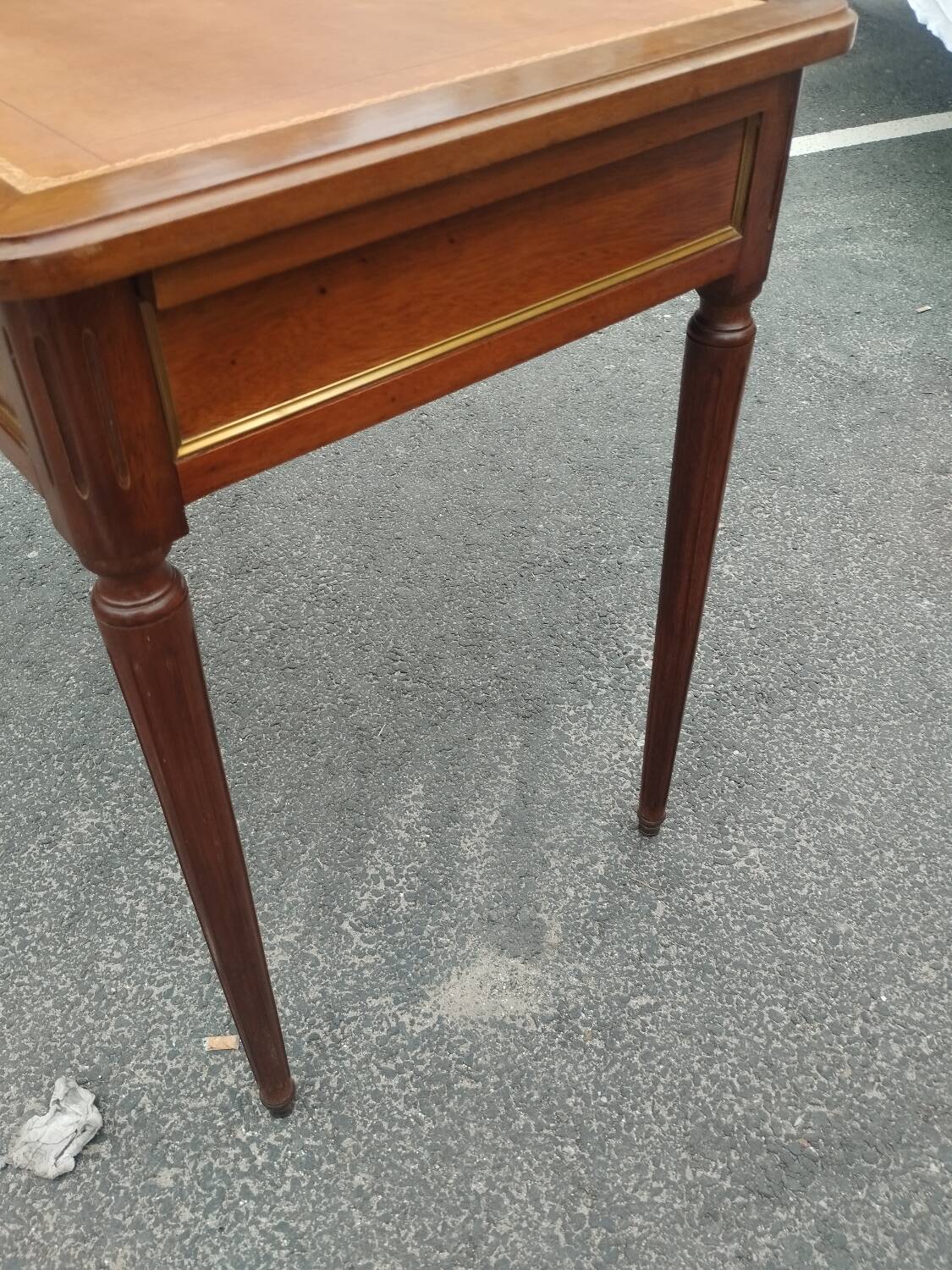 Beau bureau plat ancien style louis xvi