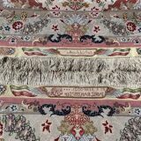 Tapis persan tabriz en laine et soie fait sur soie 70 raj