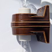 Ifö 6060 Sigvard Bernadotte - Vintage ceramic bathroom wall light