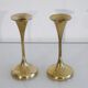 Pair of Danish brass candle holders by Hyslop 1970