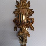 Pair of carved giltwood sconces, Italy
