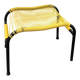 Yellow scoubidou ottoman
