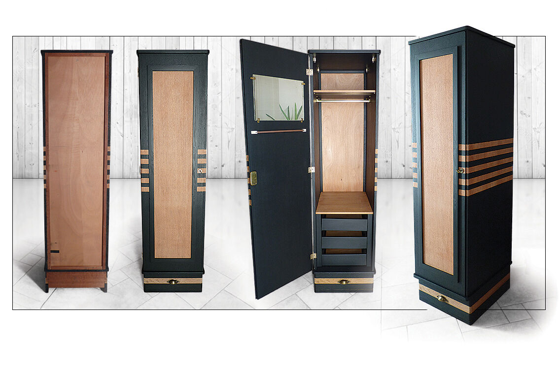 Wardrobe 1 door 1950 1960