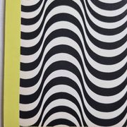 Screenprint signed after Maurice Tirmarche, Optical work of art "Op Art in yellow", 50 x 65 cm