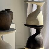 Sexy Neck - Solid wood (monoxyle) brown side table