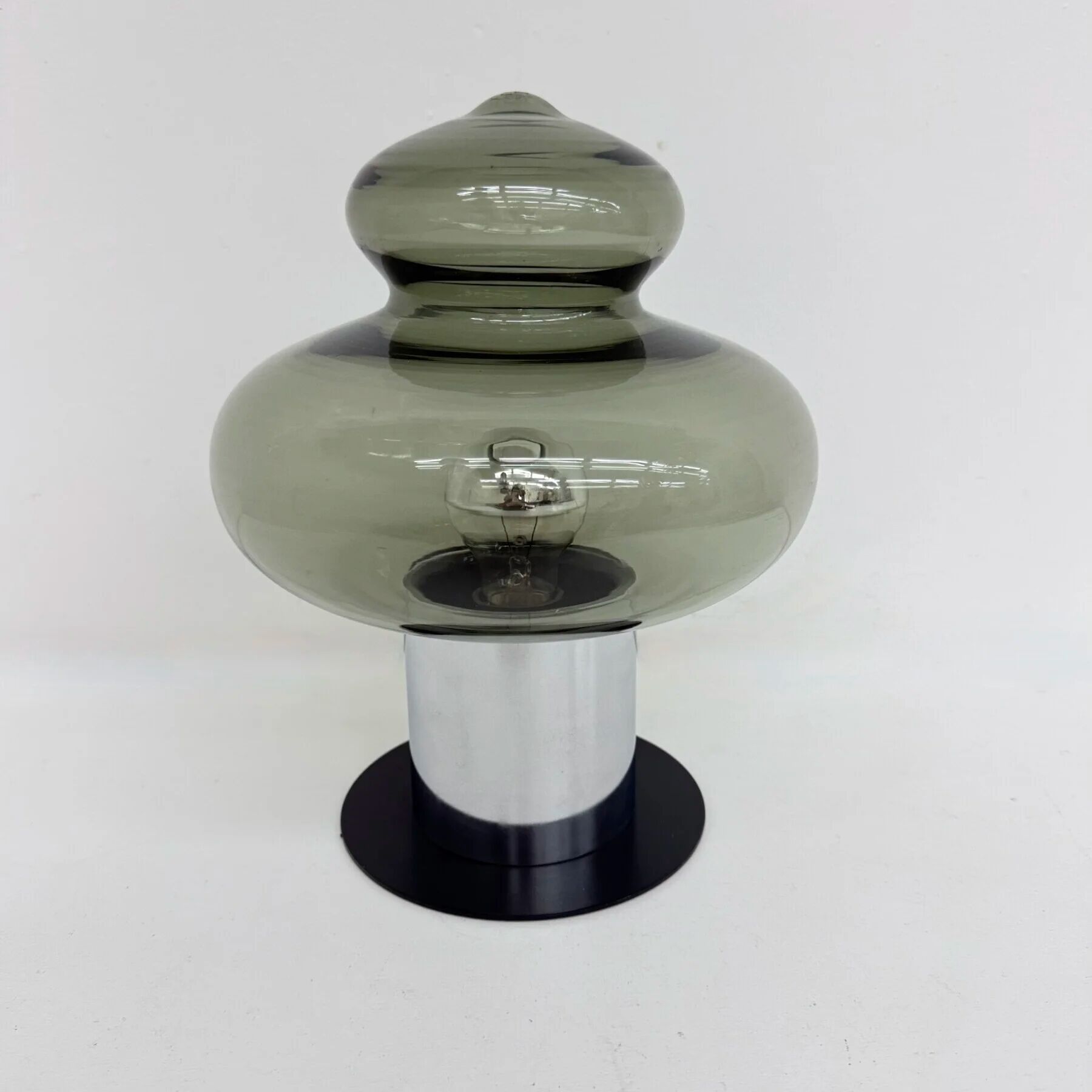 Mid-century Anvia Holland glass table lamp, 1970s