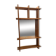 Mirror shelf in blond pine 80s