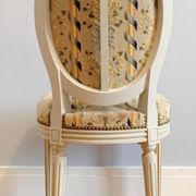 Chair and armchair medallion, Louis XVI style, circa 1950