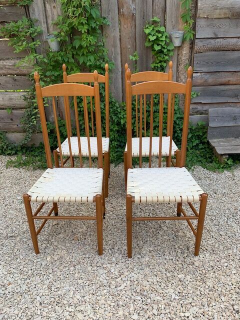 Lot de 4 chaises Roche Bobois années 80