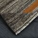 Tapis de couloir Kilim rayé marron crème 2x9, tapis de cuisine, 69x272 cm