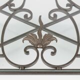 Wrought iron coffee table – Old Parisian balcony railing