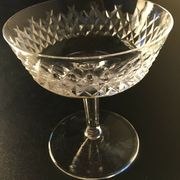 Lot of six glasses waterford crystal champagne alana pattern glasses crystal cup