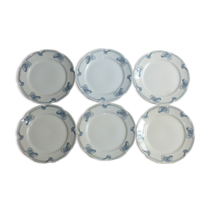 6 assiettes plates Art - granit