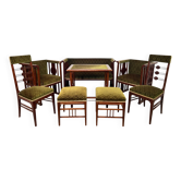 Very rare group of seats from the Vienna Secession.