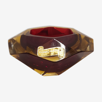 Murano Seguso Diamond  Ashtray