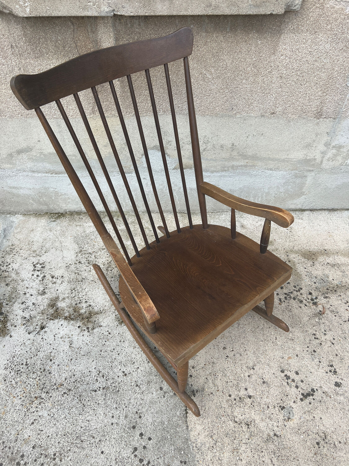 Wooden rocking chair