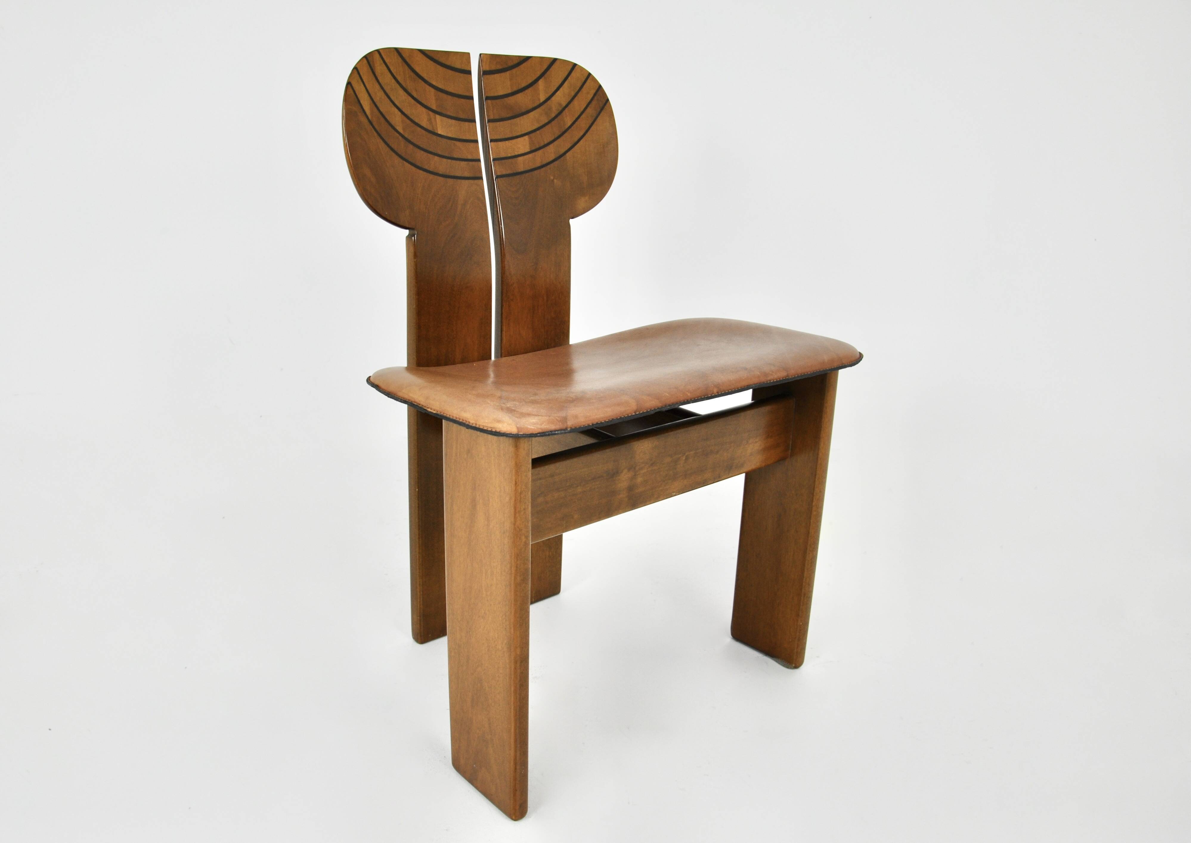 Africa dining chairs by Afra & Tobia Scarpa for Maxalto, 1975, set of 4