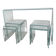 Console glass Akante and nesting side tables