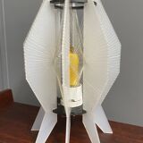 Lampe de table en fil acrylique blanc années 1970