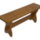 Vintage Pine Bench, 1960s Scandinavian Design small model