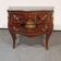 Bombé chest of drawers in the French Louis XV style.
