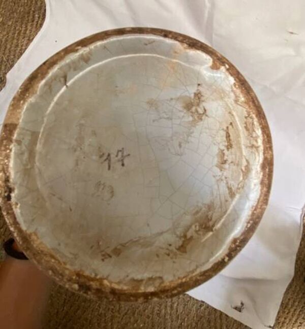 Vase amphore Henriot Quimper Bretagne 1940