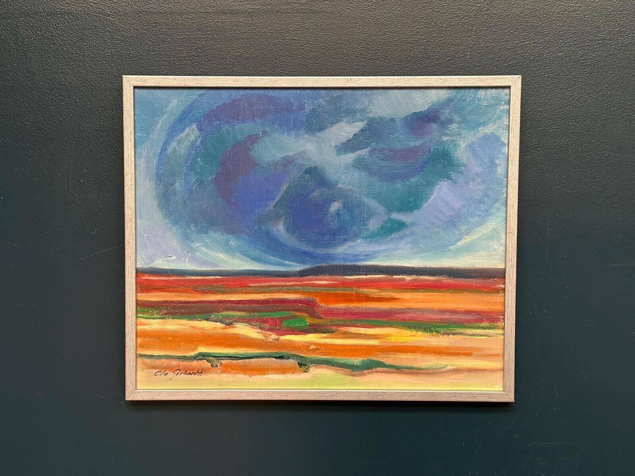 Acrylique sur toile originale – “Ovädersmoln” par Ola Gerhardt
