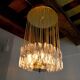 Venini ceiling lamp, cut glass, Italy, 1970