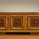 According to Charles Dudouyt: sideboard in a row from the Art Deco period in solid wood.