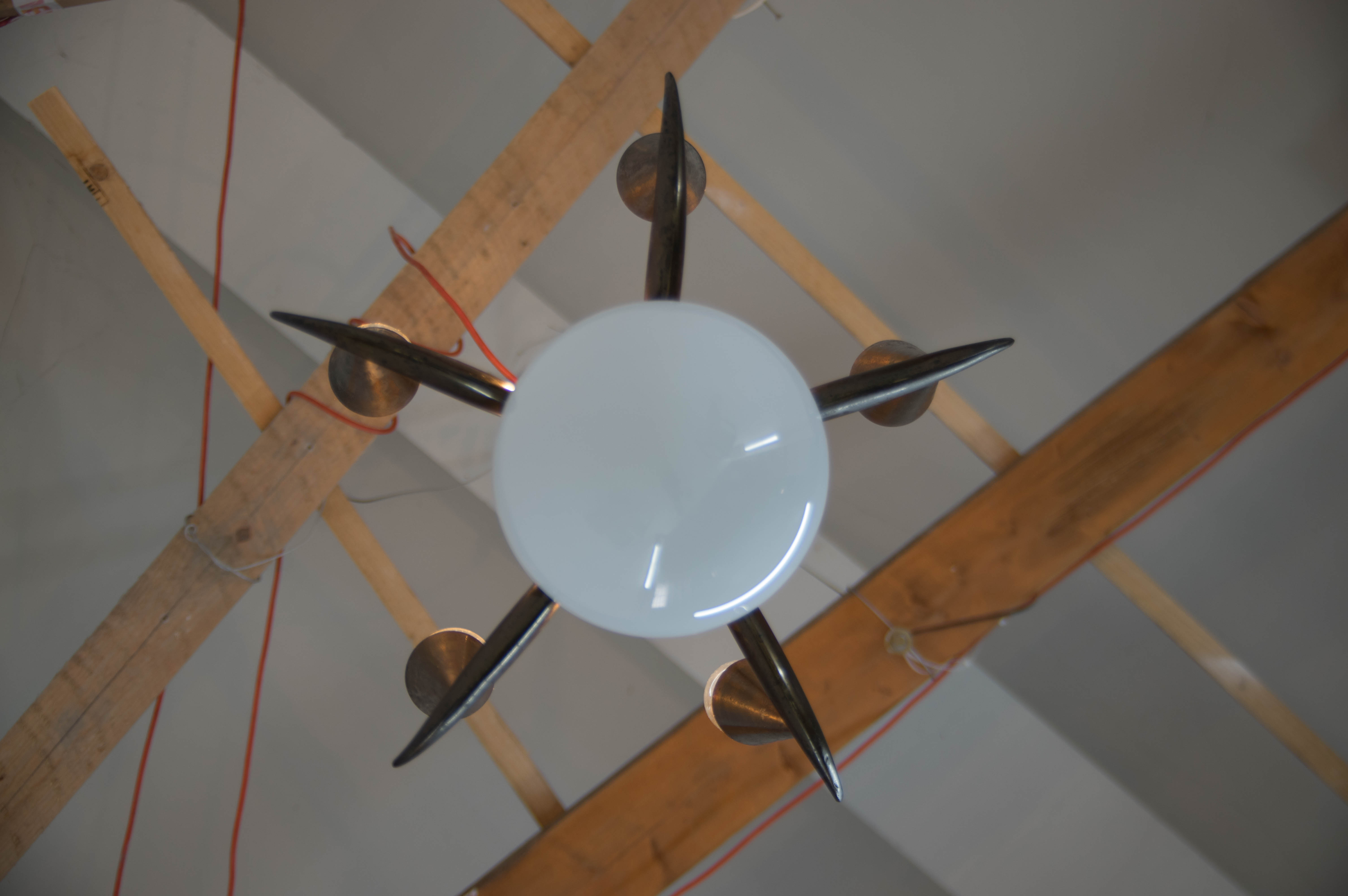 Cubistic Chandelier by IAS, 1910s