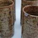 6 verres haut en grès pyrité