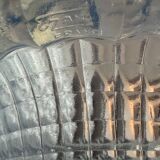 Art Deco lustre, opalescent glass, Ezan & Petitot, signed.