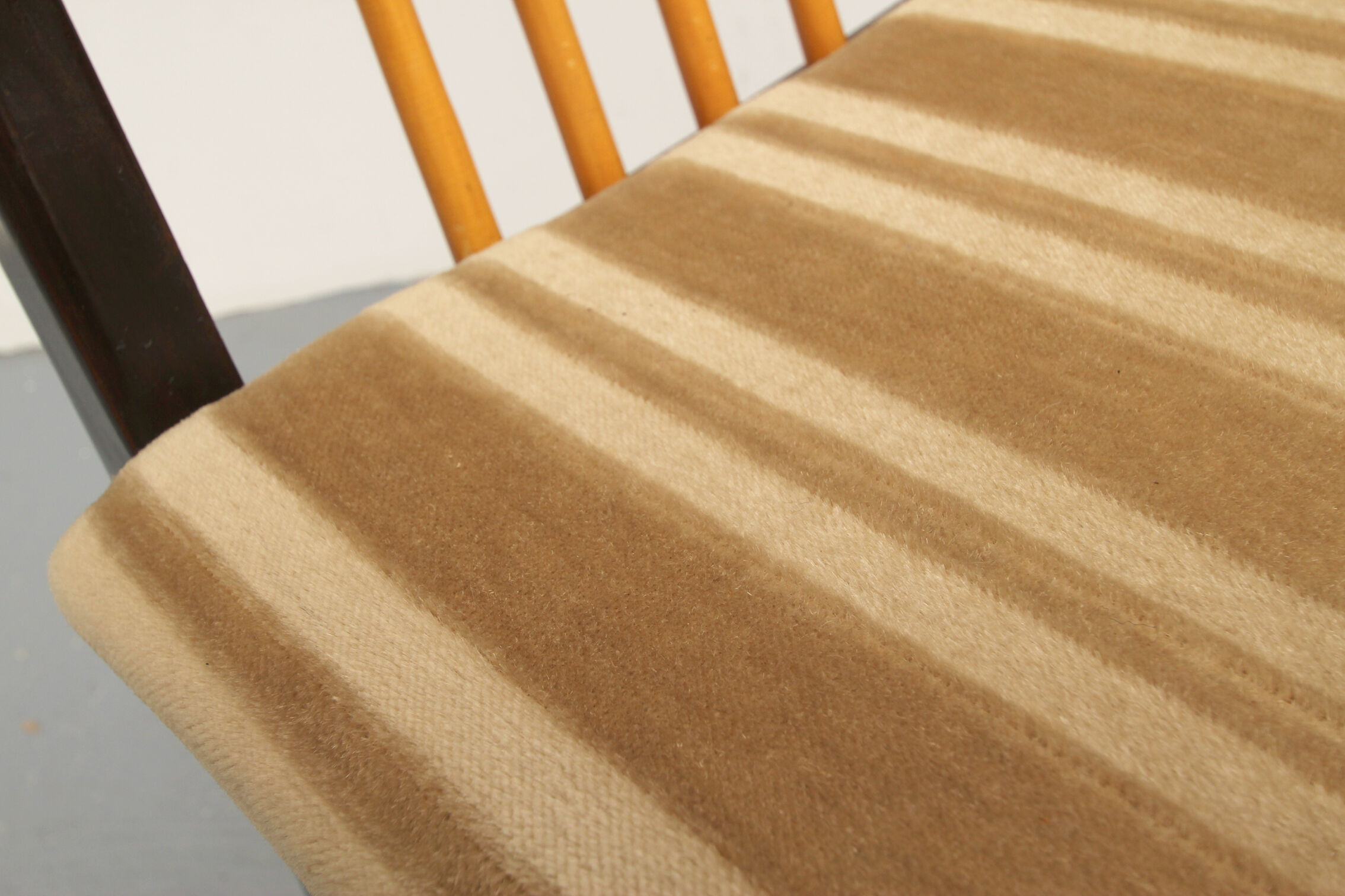 1950s set of 4 chairs, bicolor design