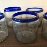 Old blown glass pencil pots