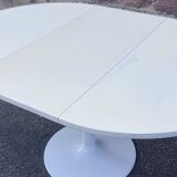 Modular table with cast iron tulip leg system brand jer fonderie chenesseau orléans 1970