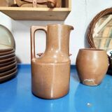Stoneware carafe Brenne stoneware from France 1960s