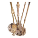 Brass fireplace set