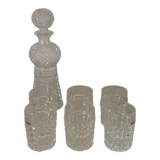 Whisky glasses and carafe