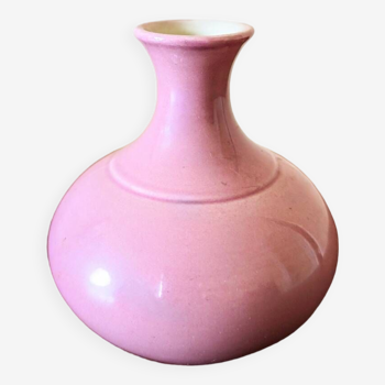 Pink ceramic ball vase