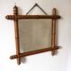 Miroir bois effet bambou