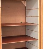Vintage double curtain filing cabinet
