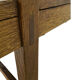 Solid oak brutalist robust bench, Netherlands 1950s