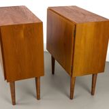 Set of 2 Danish Teak Nightstands from Omann Jun, 1960s