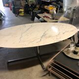 Oval marble table  1970