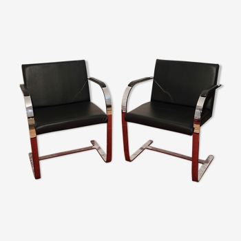 Set of 2 Alivar chair Brno by Ludwig Mies Van Der Rohe