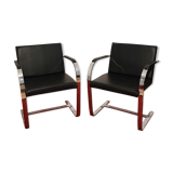 Lot de 2 fauteuils Alivar Brno de Ludwig Mies Van Der Rohe