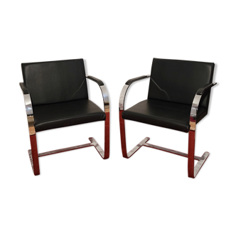 Set of 2 Alivar chair Brno by Ludwig Mies Van Der Rohe
