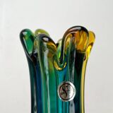 Italian Sommerso vase in Murano glass attributed to Flavio Poli for Seguso, 1970s.