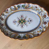 Large oval ceramic platter from Deruta